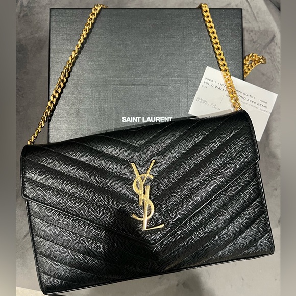 Yves Saint Laurent Handbags - Yves Saint Laurent Cassandre envelope flap crossbody bag